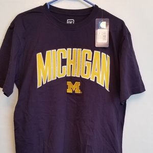 University of Michigan T-Shirt--Blue and Gold--NWT